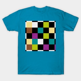 Checkered Colorful Pattern T-Shirt